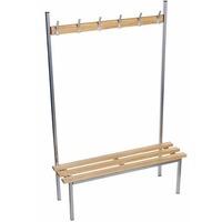 Evolve Solo Cloakroom Bench 1.0m wide Single Sided with NO Top Shelf