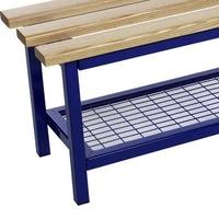 evolve mesh shoe rack for 10m wide basic double benches