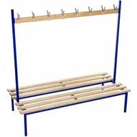 Evolve Duo Cloakroom Bench 1.0m wide Double Sided with NO Top Shelf