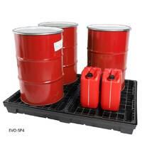 evo 4 drum recycled spill pallet