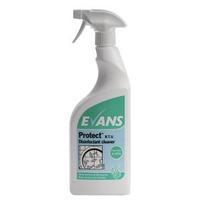 evans protect ready to use disinfectant cleaner 750ml pack of 6