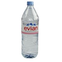 Evian (1.5 Litre) Natural Mineral Water Bottle - Pack of 12 Water Bottles