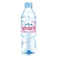 Evian (500ml) Natural Mineral Water Bottle Plastic - 1 x Pack of 24 Water Bottles