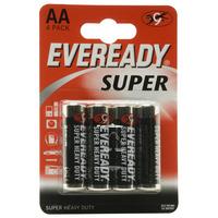 Eveready 1215BP-4 AA batteries - Zinc Carbon Super - Pack of 4