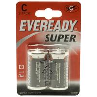 Eveready 1235BP-2 C Zinc Carbon Super - Pack of 2