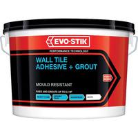 Evo-Stik 416512 Mould Resistant Wall Tile Adhesive & Grout 1 Litre