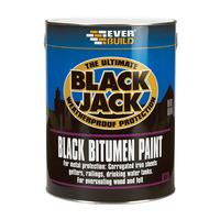 Everbuild 90105 Black Bitumen Paint 5 Litre