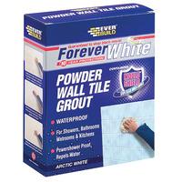 everbuild fwpowgrout3 forever white powder wall tile grout 3kg