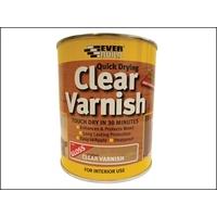 Everbuild Quick Dry Wood Varnish Gloss Clear 750ml