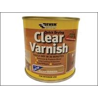 everbuild quick dry wood varnish satin clear 250ml