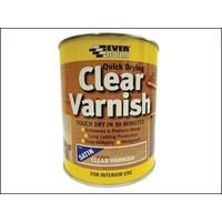 Everbuild Quick Dry Wood Varnish Satin Clear 750ml