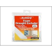 Everbuild KwikGrip Foam Draught Excluder White 10mm x 8M