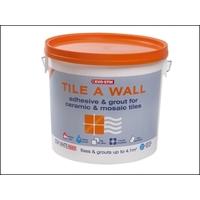 evo stik tile a wall adhesive grout for ceramic mosaic tiles 10 litre