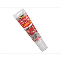 everbuild general purpose silicone sealant easi squeeze clear