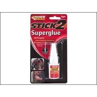 Everbuild Stick 2 All Purpose Superglue Bottle 5g