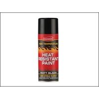 Everbuild Matt Black Heat Resistant Aerosol 400ml