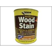 Everbuild Quick Dry Wood Stain Satin Natural Oak 250ml