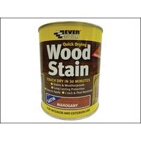 Everbuild Quick Dry Wood Stain Satin Mahogany 250ml EVBWSM250