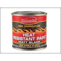 Everbuild Matt Black Heat Resistant Paint 125ml