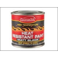 everbuild matt black heat resistant paint 125ml