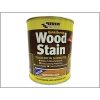 Everbuild Quick Dry Woodstain Satin Natural Oak 750ml