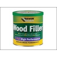 everbuild wood filler high performance 2 part mahogany 14kg