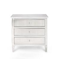 Evelyn 3 Drawer Chest Silver