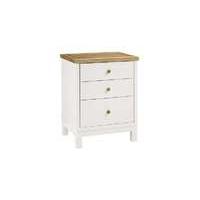 Eva 3 Drawer Nightstand