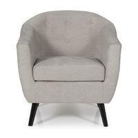 Evie Fabric Armchair Grey