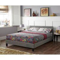 evelyn upholstered bedstead superking steel