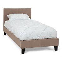 Evelyn Upholstered Bedstead - Single - Latte