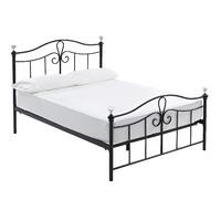 Evan Metal Bed Frame King - Black Matt