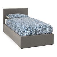 evelyn upholstered ottoman bed small double steel