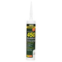Everbuild 450TR Builders Silicone Sealant Clear 310ml 450