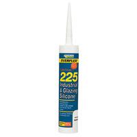 Everbuild 225STEEL Industrial & Glazing Silicone Brushed Steel 310...