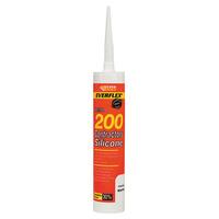 Everbuild 200TR Contractors Silicone Sealant 295ml Translucent 200