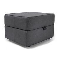 Evian Storage Stool Dark Grey