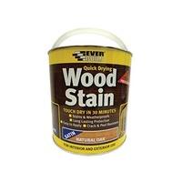 Everbuild EVBWSNO25L 2.5 Litre Quick Dry Wood Stain - Satin Natural Oak