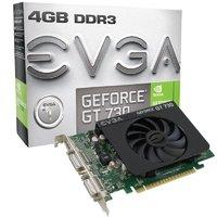EVGA GeForce GT 730 4GB DDR3 Dual-Link DVI-I Mini HDMI PCI-E Graphics Card