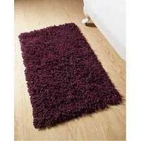 Everyday Twist Cotton Bath Mat Aubergine