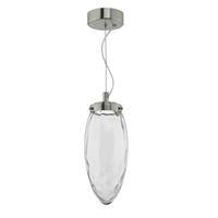 evr0108 evereux pendant light with hand blown clear dimpled glass shad ...