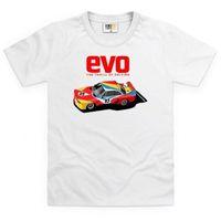 Evo BMW Art Car Red Logo Kid\'s T Shirt