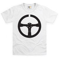evo Steering Wheel Kid\'s T Shirt
