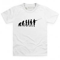 Evolution of Fishing Kid\'s T Shirt