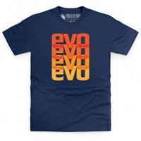 evo logo stack t shirt