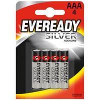 Eveready Silver AAA Alkaline Battery Pack (Silver) Pack of 4 637330