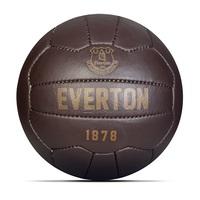 everton retro leather football