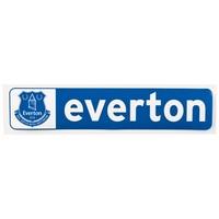 everton rectangle car sticker