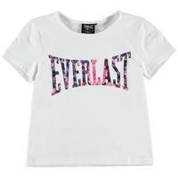 everlast large logo crew t shirt junior girls