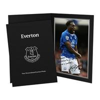 Everton Lukaku - Personalised Printed Signature Photo in Presentation Folder